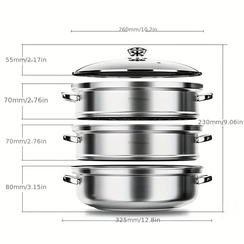 3-Tier Steamer – NutriSteam