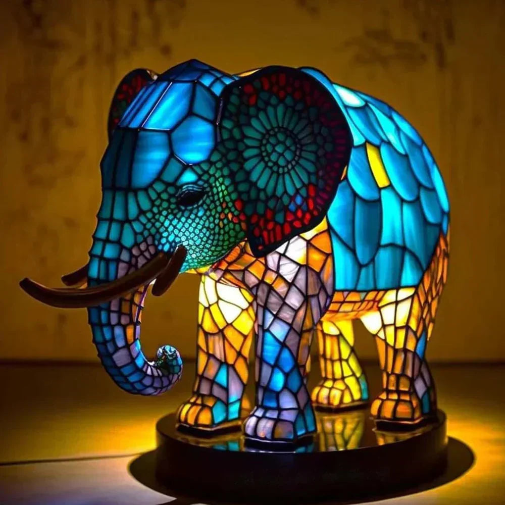 Coloured Glass Animal Lamps – Artistic Table Decoration