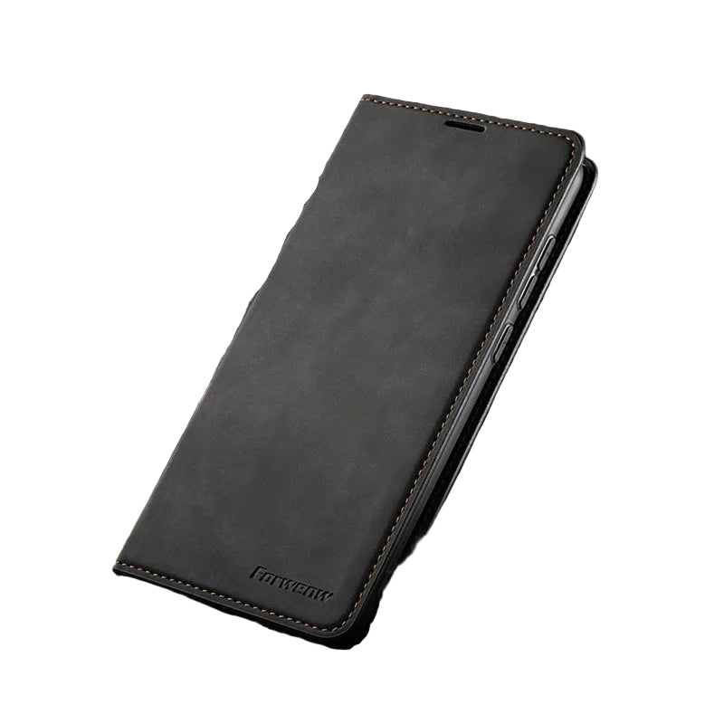 Premium Leather Magnetic iPhone Case for Men and Women