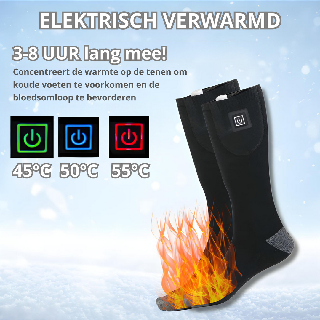 Electrically Heated Socks - 3 Heat Settings - 2024 Design