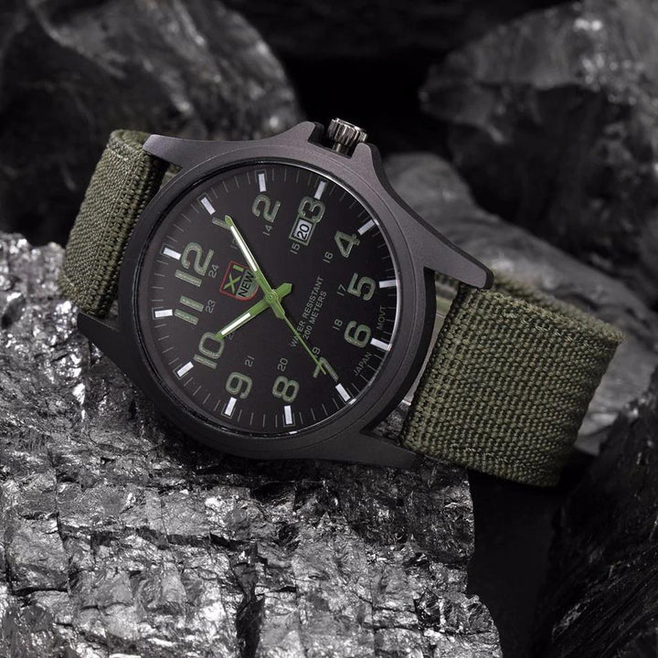 AdventureTime Herren-Taktikuhr – Stoßfest mit LED