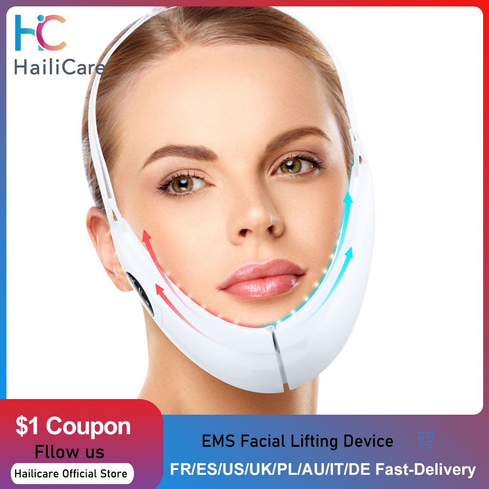 EMS Facial Slimmer with LED Therapy - Face Slimming and Double Chin Removal