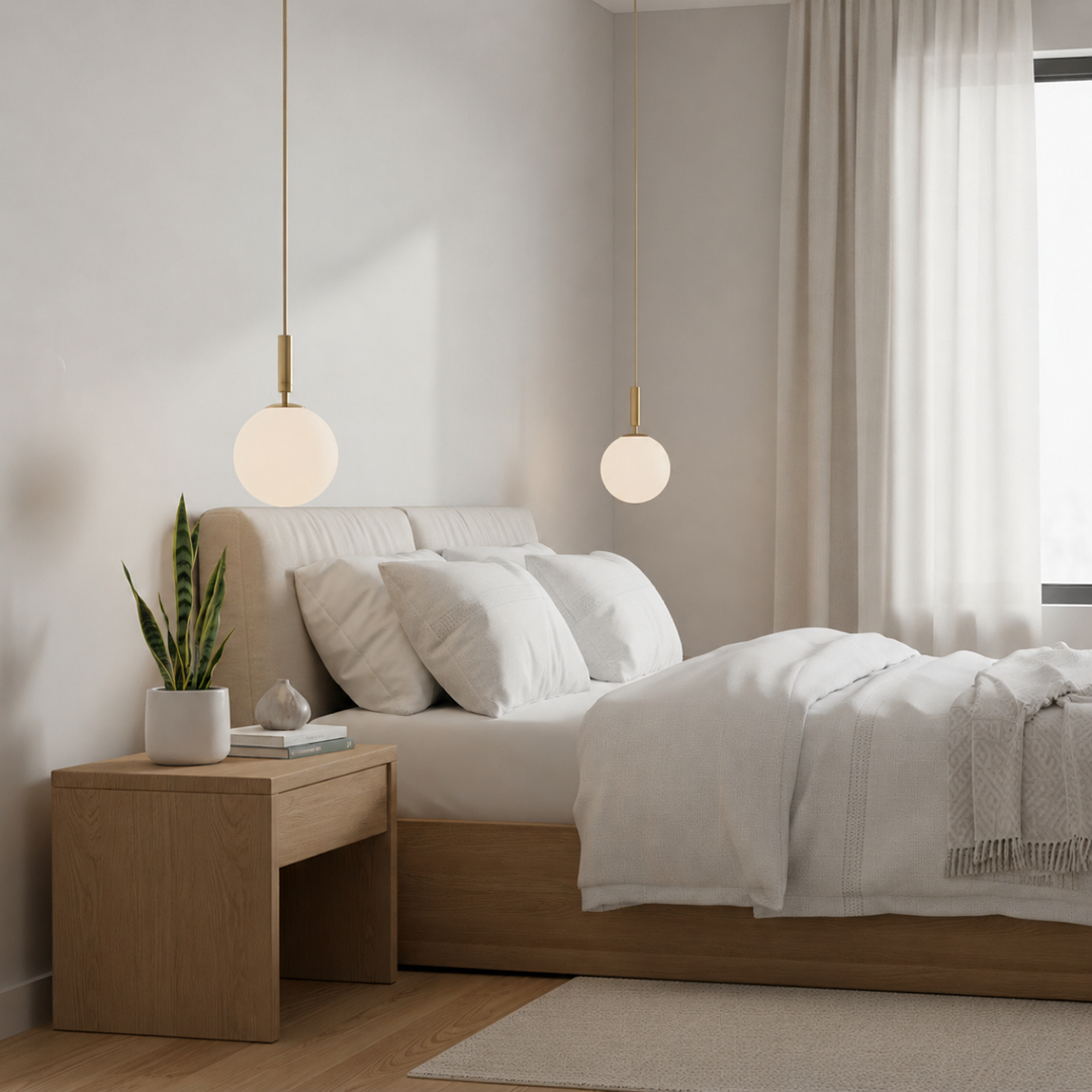 Golden Scandinavian Pendant Lamp