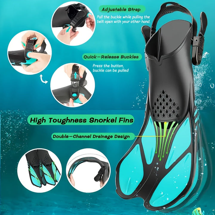 AquaFlex Schnorchelflossen – Ideal zum Schwimmen und Schnorcheln