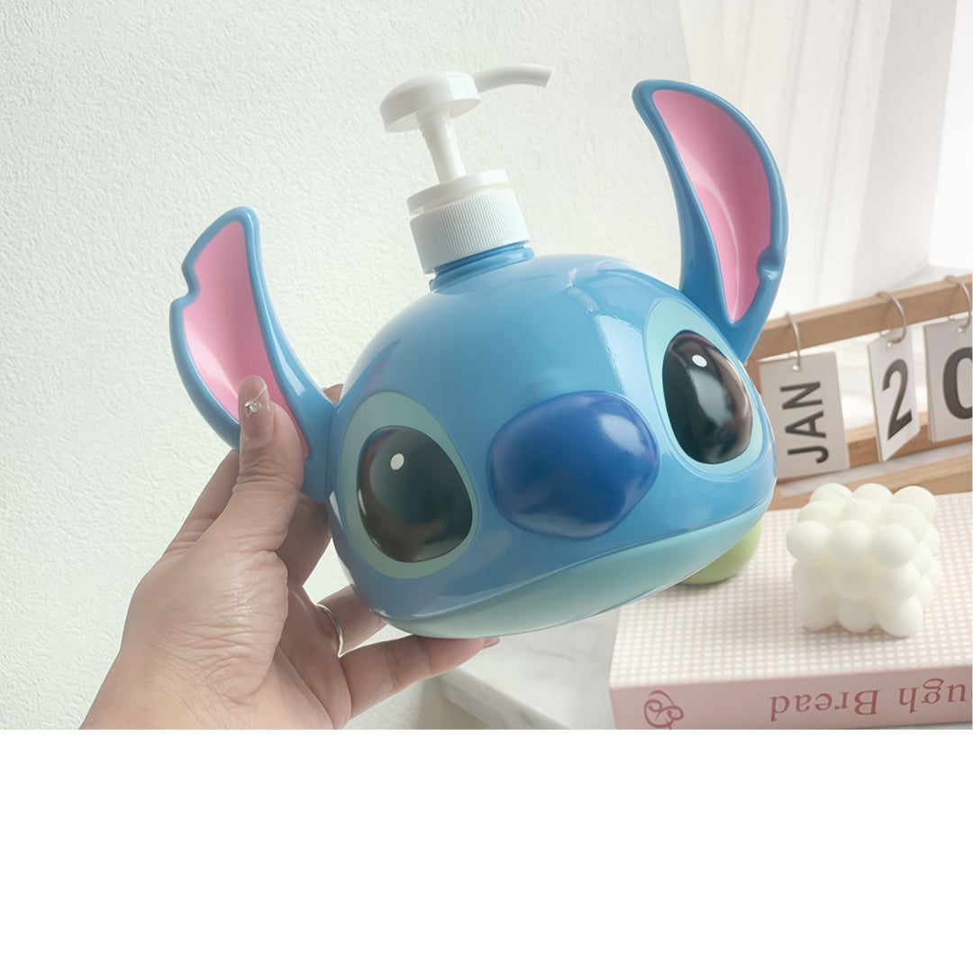 Disney Stitch PVC Shampoo Dispenser – Perfect for Bathroom and Kitchen