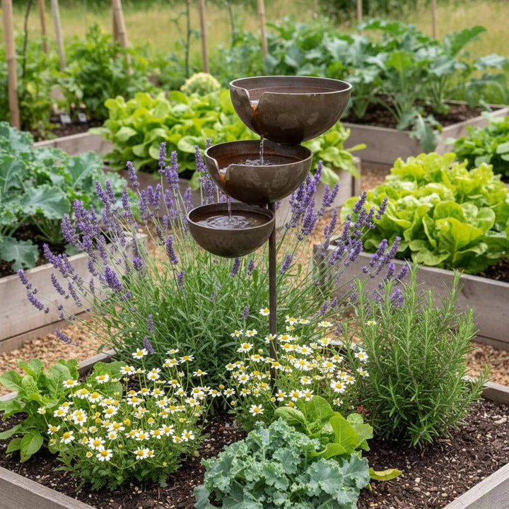 Rain-Catching Bird Bath - Natural Water Source for Birds and Bees