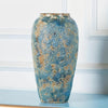 Unique Vintage Ceramic Vase – Handmade Blue Terracotta for an Authentic Look