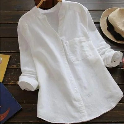 Women's Linen-Cotton Blend Shirt