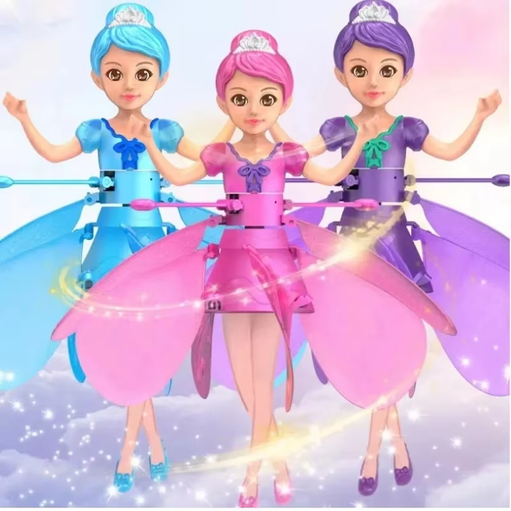 Flying Doll with Light - Dance Simulation and Gesture Control - Magical Flying Toy for Children