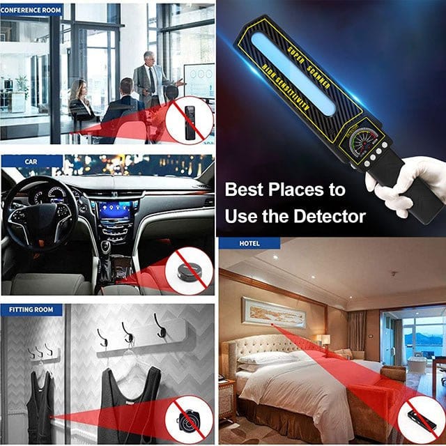 RF Bug Detector Scanner | Find Hidden Cameras and Trackers | Portable