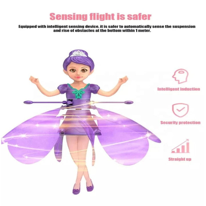 Flying Doll with Light - Dance Simulation and Gesture Control - Magical Flying Toy for Children