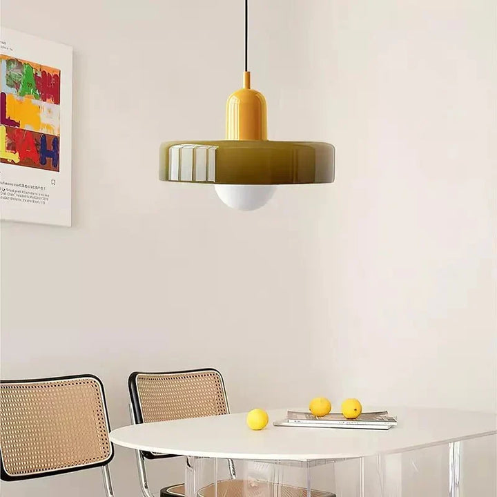 Bauhaus Geometric Glass Ceiling Lamp