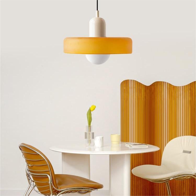 Bauhaus Geometric Glass Ceiling Lamp