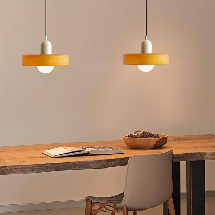 Bauhaus Geometric Glass Ceiling Lamp