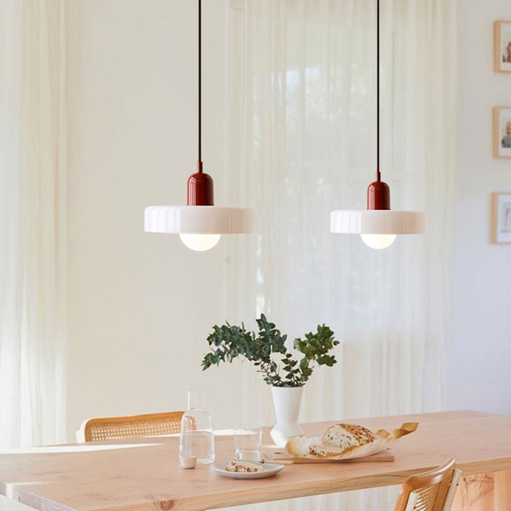 Bauhaus Geometric Glass Ceiling Lamp
