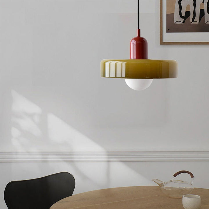 Bauhaus Geometric Glass Ceiling Lamp