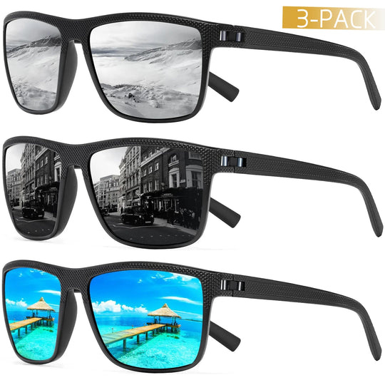 Polarised Sunglasses 3-Pack | UV Protection