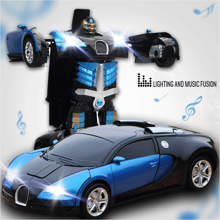 Ferngesteuertes Transformierbares Roboterauto Spielzeug