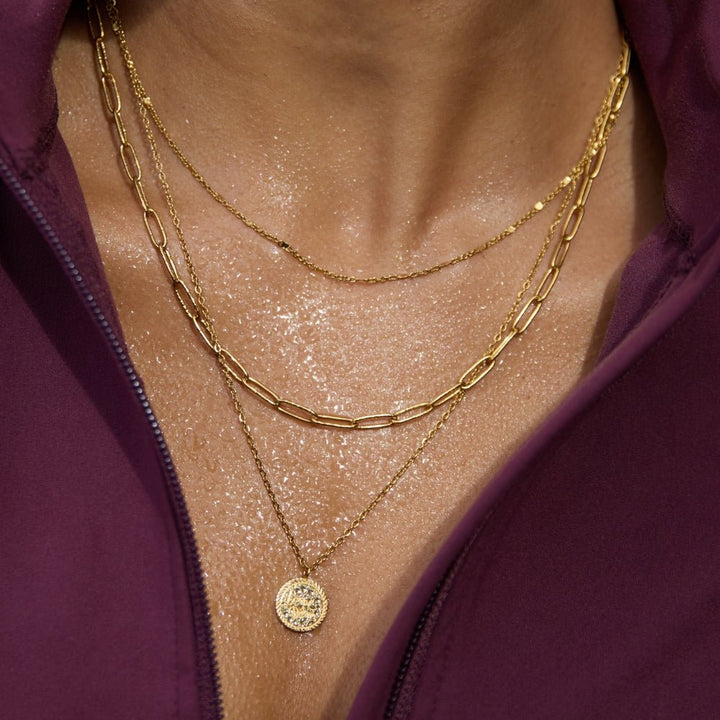 Geya Coin Layered Necklace