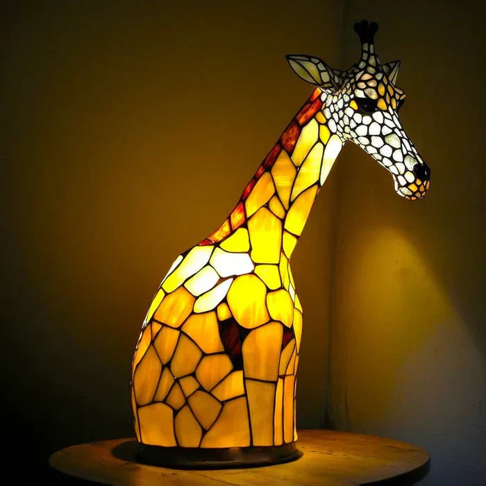 Coloured Glass Animal Lamps – Artistic Table Decoration