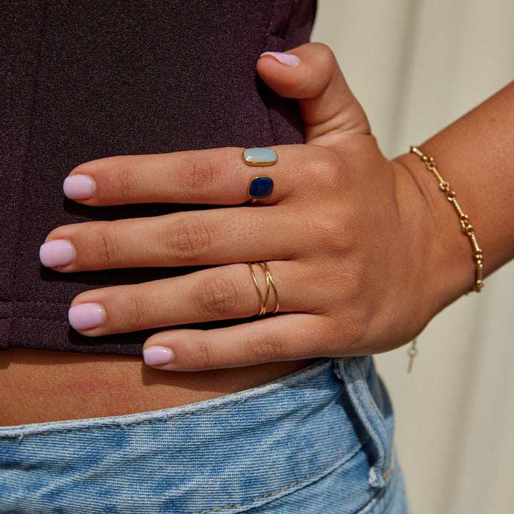 Gold Infinity Hoop Ring