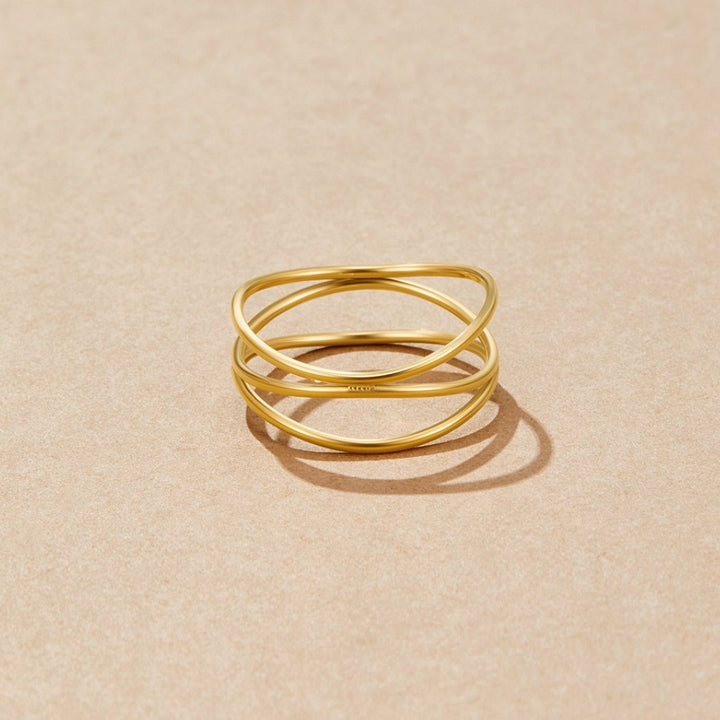 Gold Infinity Hoop Ring