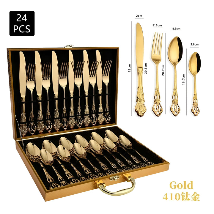 Luxury 24-Piece Cutlery Set – RoyalCutlery