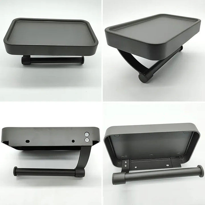 Stalux Toilet Roll Holder with Shelf