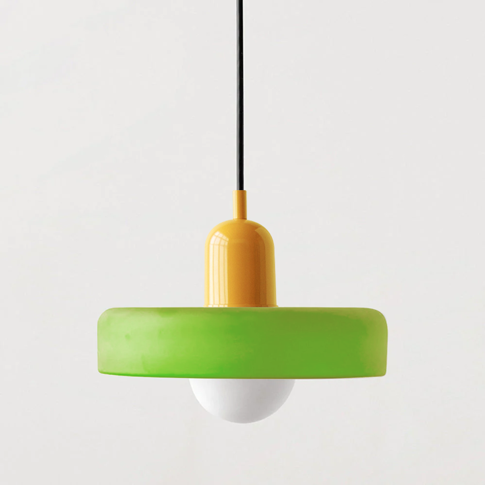 Colourful Bauhaus-Style Pendant Lamp - StiloGlas