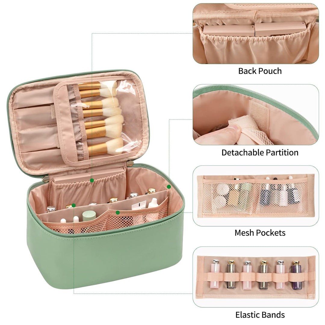 Tragbarer Make-up-Organizer mit Fächern