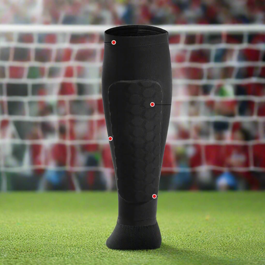 EliteGuard Pro Honeycomb Shin Guards | Durable Compression Sleeves for Football for Greater Safety and Mobility