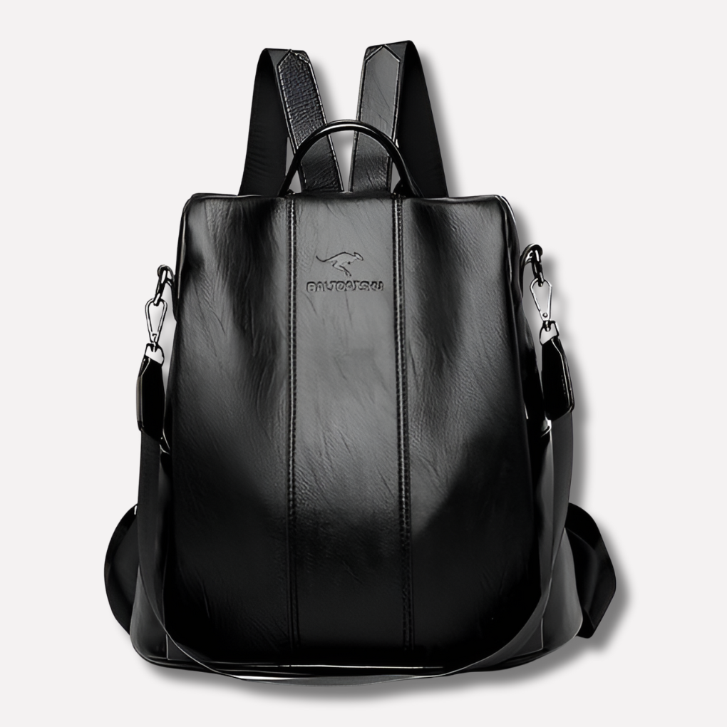 Women's Anti-Theft Leather Backpack
