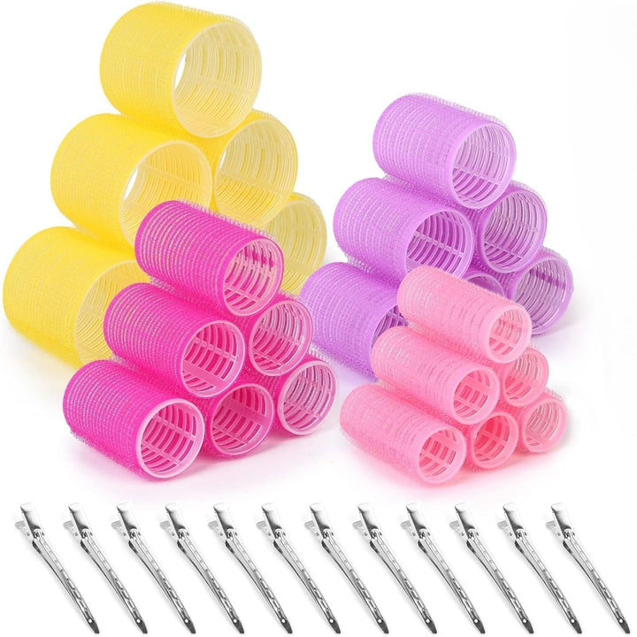 Self-Adhesive Hair Roller Set – Multicoloured Rollers