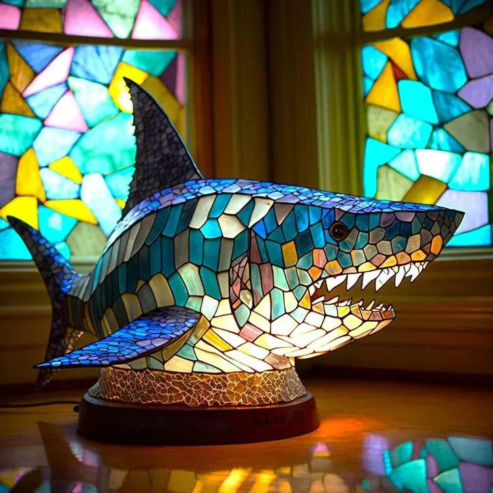 Coloured Glass Animal Lamps – Artistic Table Decoration