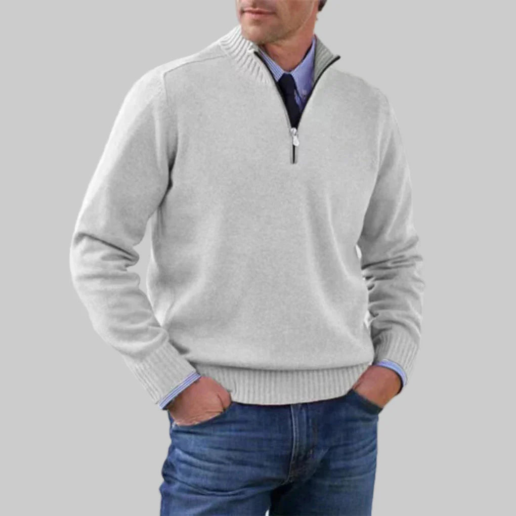 Men’s Half-Zip Sweater – Layered Style with Seasonal Appeal