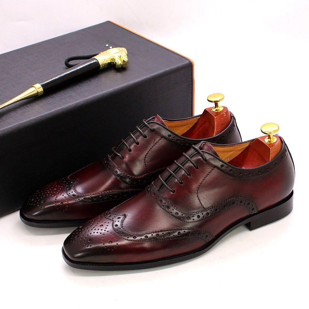 Handmade Men's Leather Oxford Shoes – Valentin