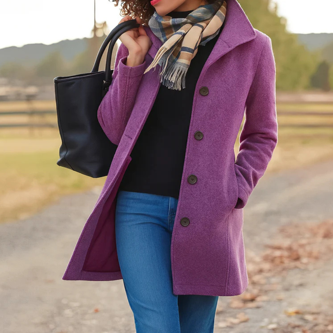 Women's heritage button-front coat