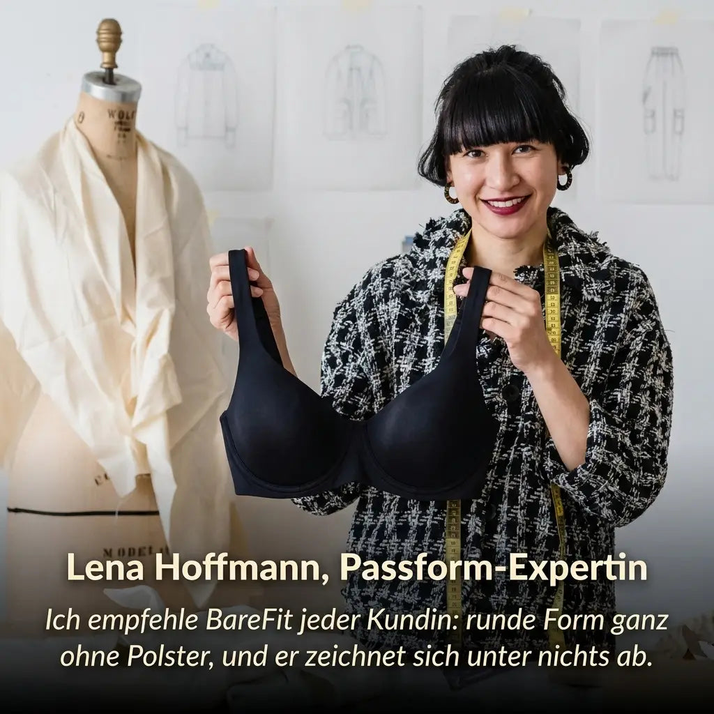 Seamless balconette bra with double-layer cups, lifts and shapes without padding