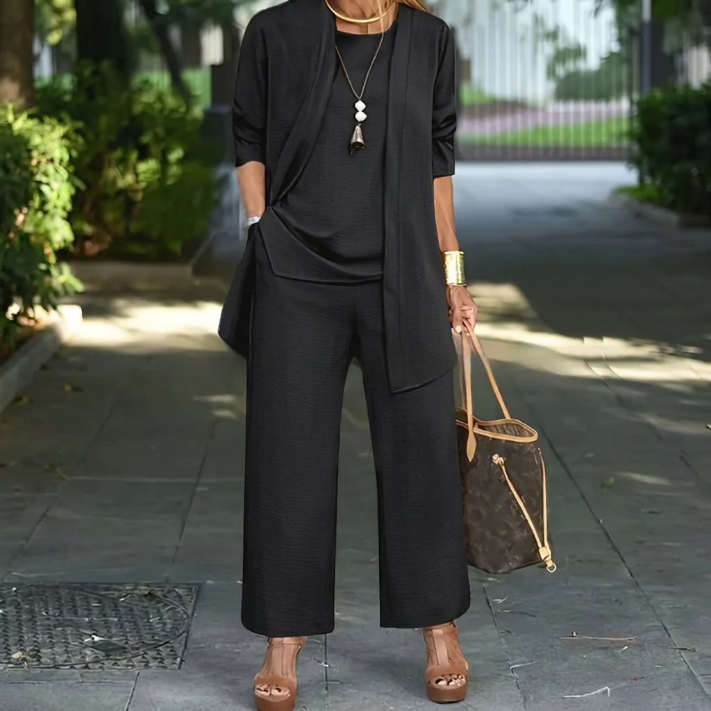 Elegant 3-Piece Cardigan Set for Women