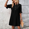 Collared Shirt Dress – Knee Length