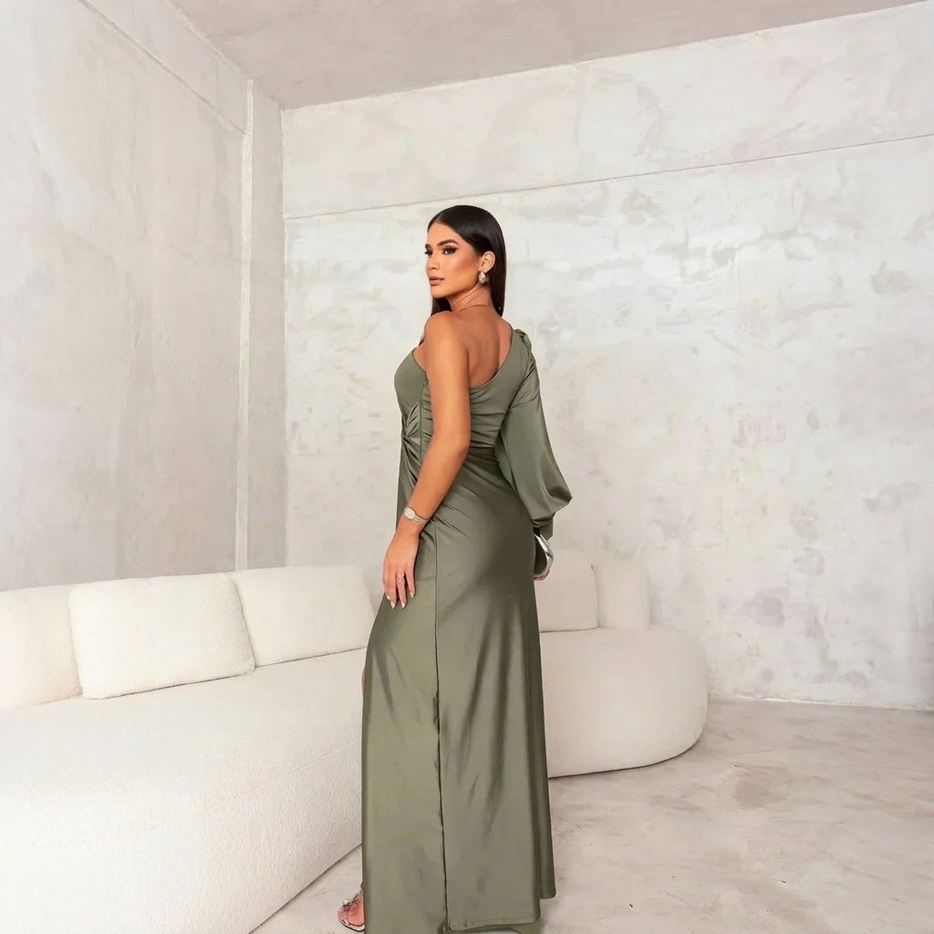 One Shoulder Formal Maxi Dress
