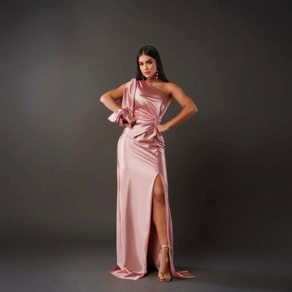 One Shoulder Formal Maxi Dress