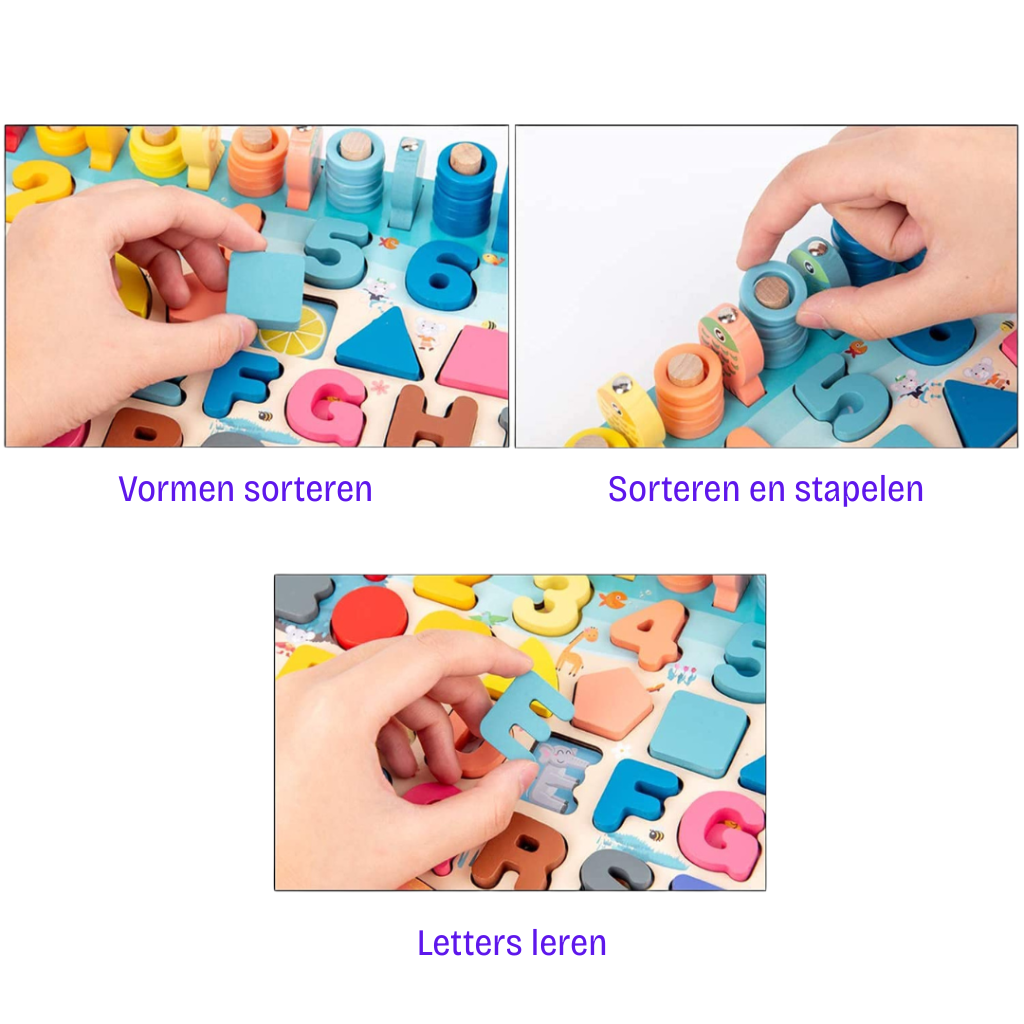 Montessori Holz-Spielbrett | Kompetenzentwicklung für Babys und Kleinkinder