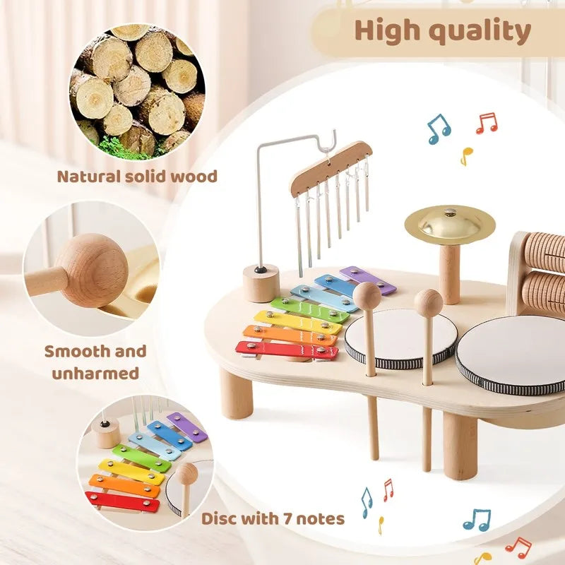 Wooden Music Set for Babies - Creativity and Development