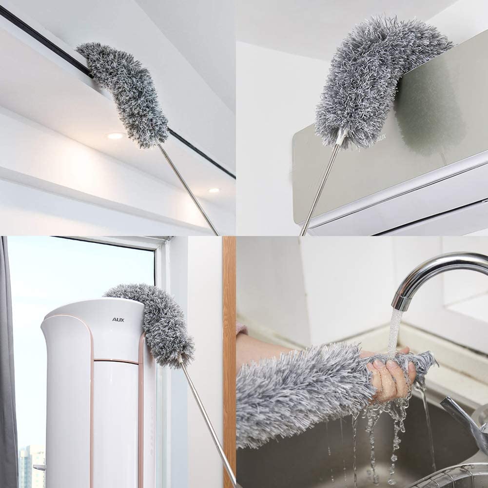 Telescopic Feather Duster - 5 meter range and easy to wash