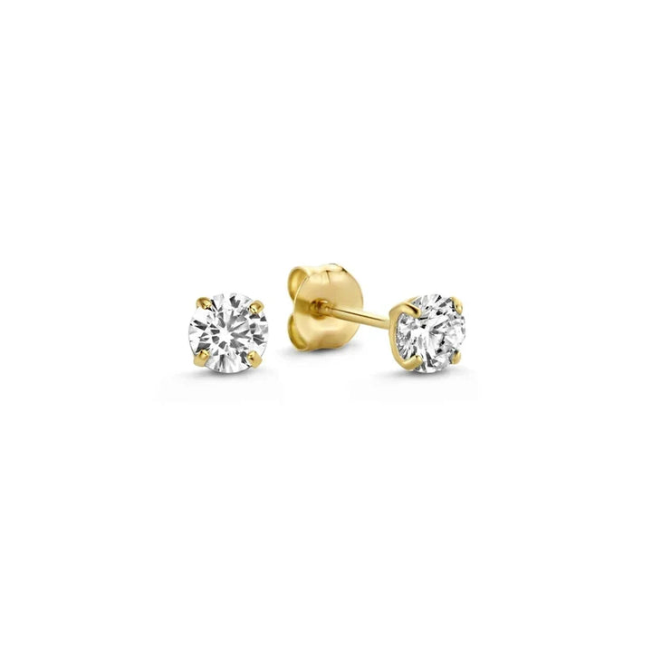 Elegant white gold earrings with moonstone