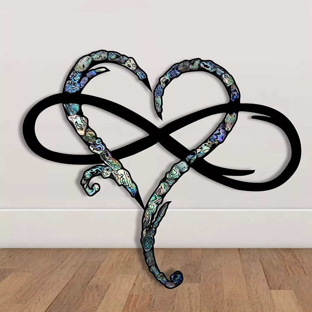 Tiberius Iron Wall Decoration - Infinity Heart Design