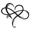 Tiberius Iron Wall Decoration - Infinity Heart Design