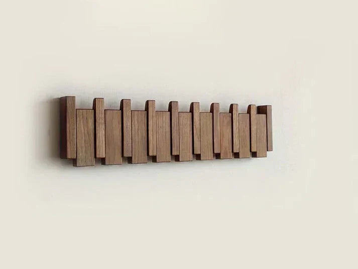 MelodyRack | Piano-Inspired Wooden Coat Rack