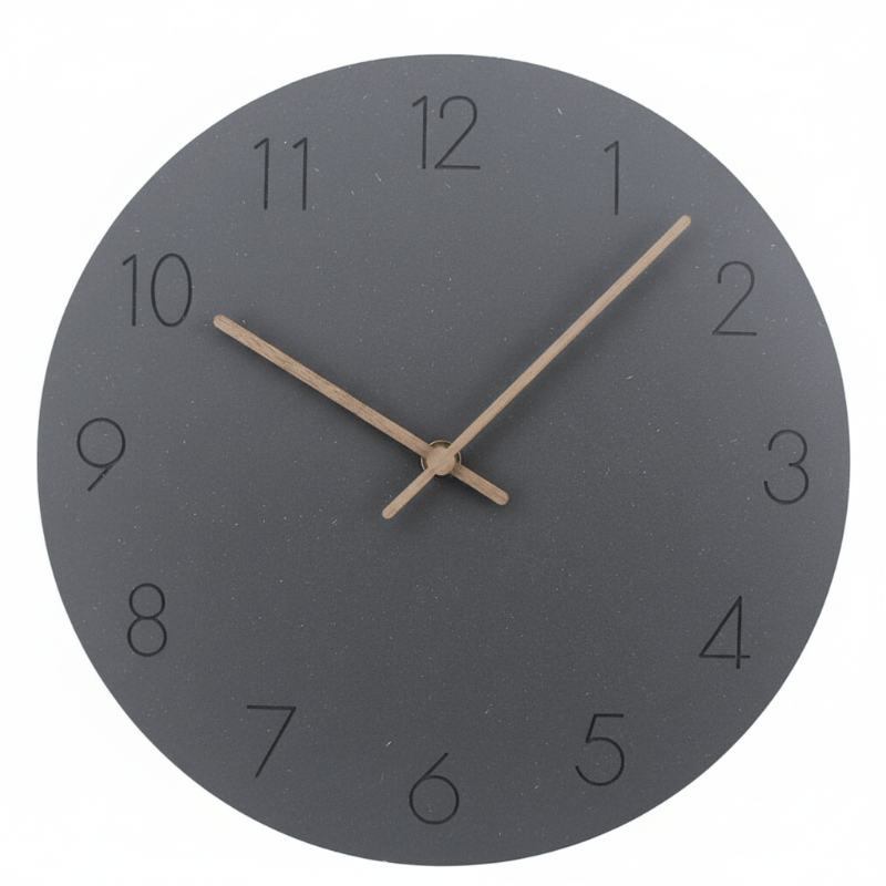 NordWhisper Wall Clock – Silent Nordic-Style Wall Clock for Modern Spaces